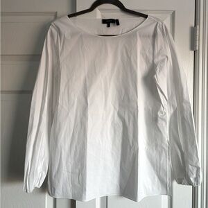 Theory cotton tunic blouse